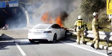 tesla battery fire in metal box safe|How to extinguish an electric vehicle fire .